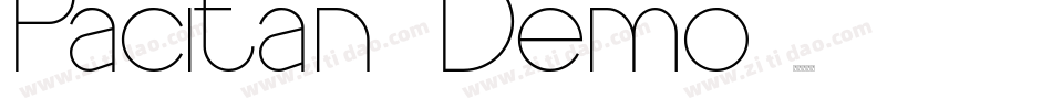 Pacitan Demo字体转换